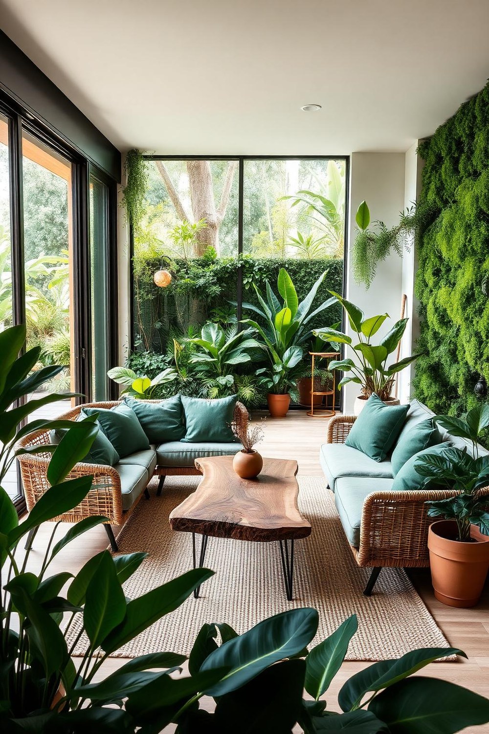 16. Biophilic Living Room Design — Bringing the Outside In