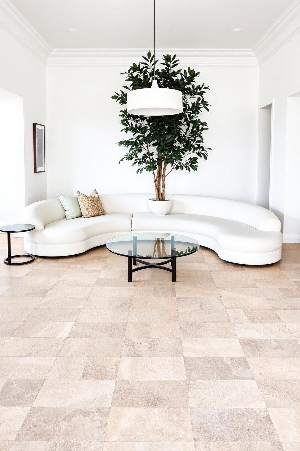 20. Checkerboard Floor as the Living Room's Personality Piece