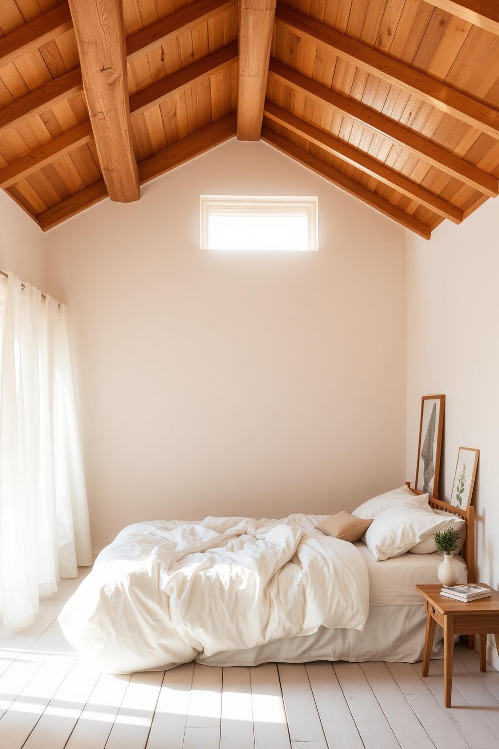 21. Morning Light Bedroom with Wood Beams