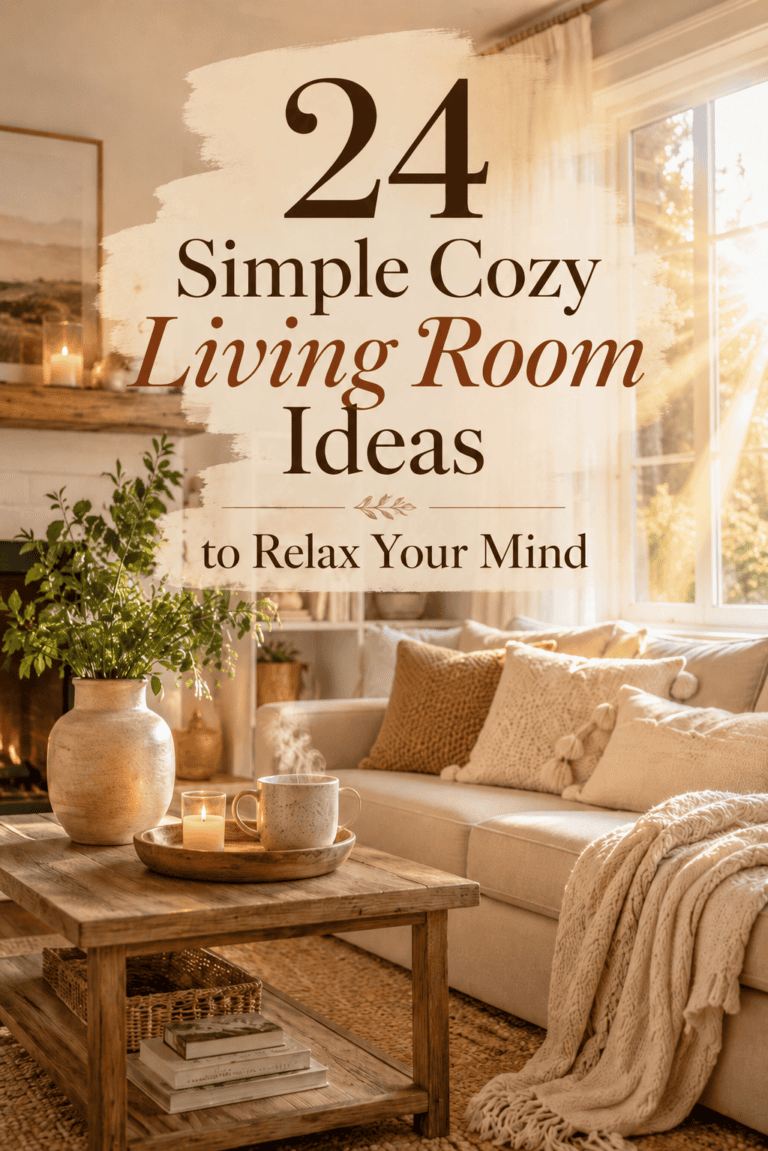24 Simple Cozy Living Room Ideas to Relax Your Mind