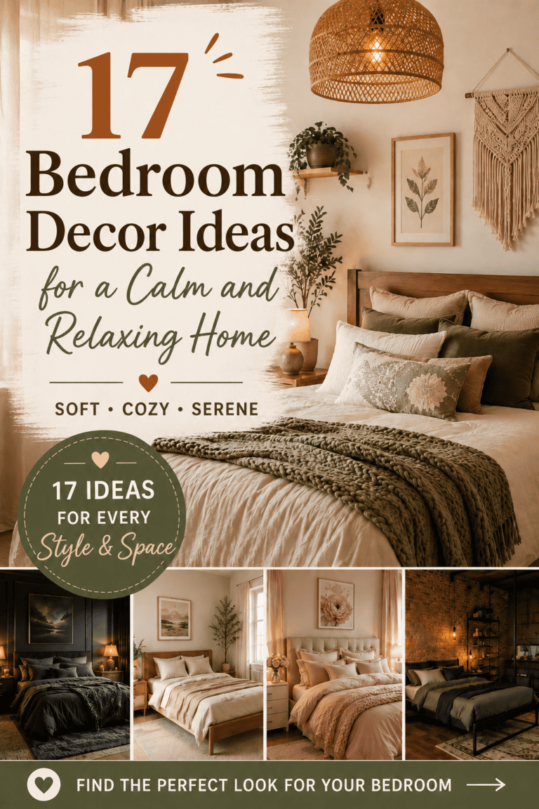 17 Bedroom Decor Ideas for a Calm and Relaxing Home
