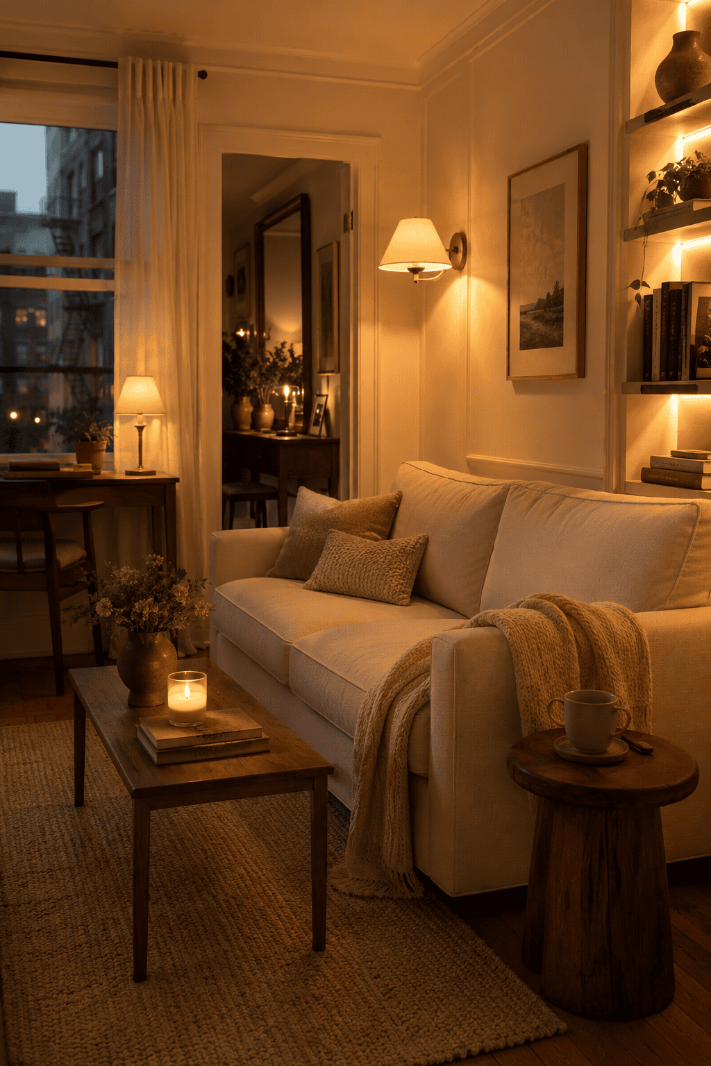 22 Beautiful Cozy Living Room Ideas with Warm Golden Lighting — inspiration 8 of 22