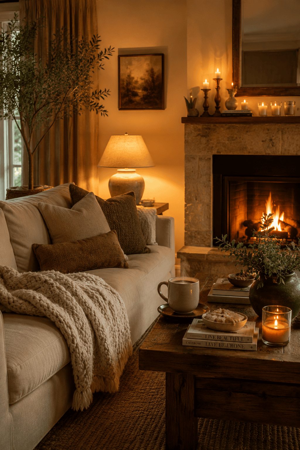 22 Beautiful Cozy Living Room Ideas with Warm Golden Lighting — inspiration 4 of 22
