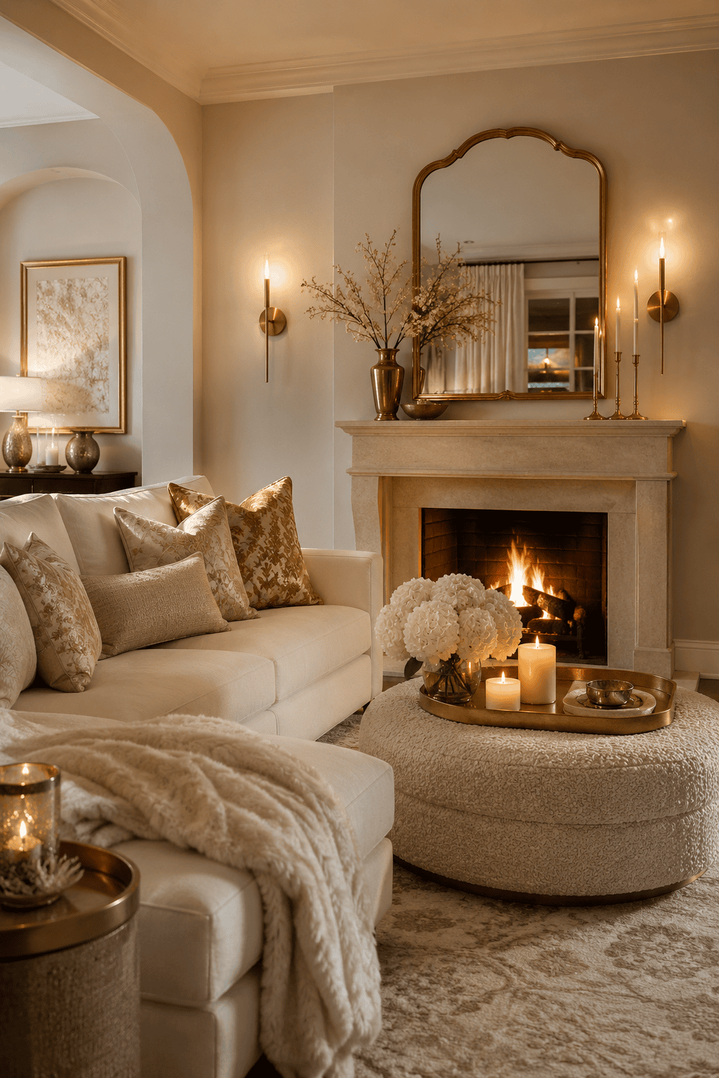 23 Cream and Gold Living Room Ideas for a Soft Luxury Look — inspiration 2 of 23