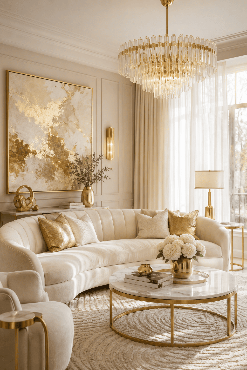 23 Cream and Gold Living Room Ideas for a Soft Luxury Look — inspiration 1 of 23