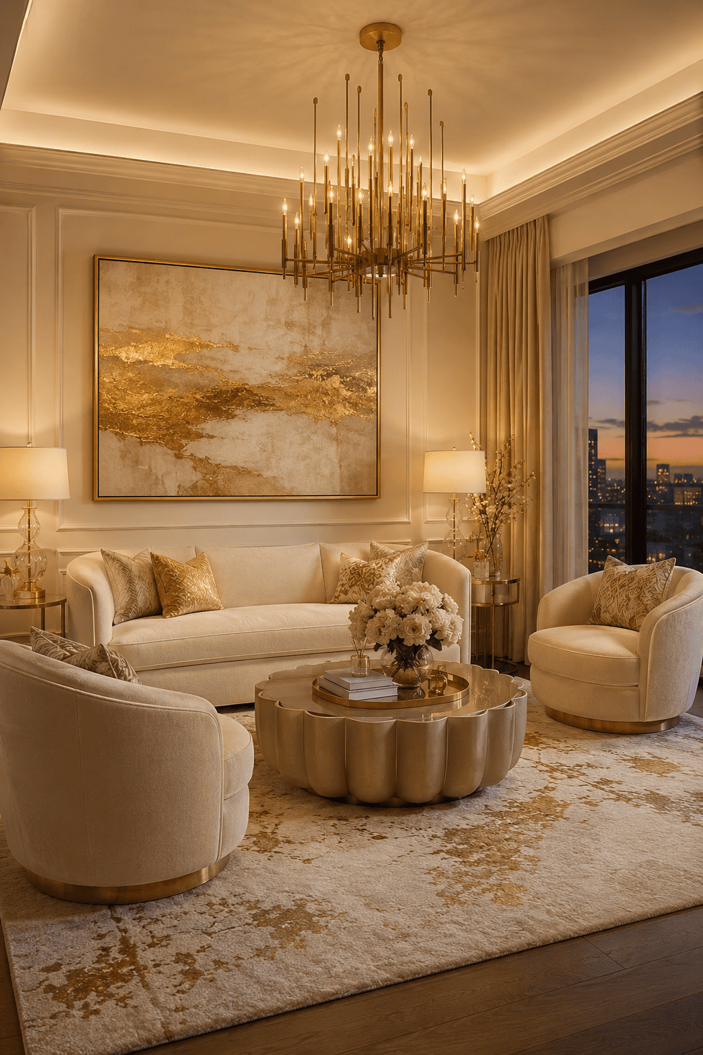 23 Cream and Gold Living Room Ideas for a Soft Luxury Look — inspiration 8 of 23