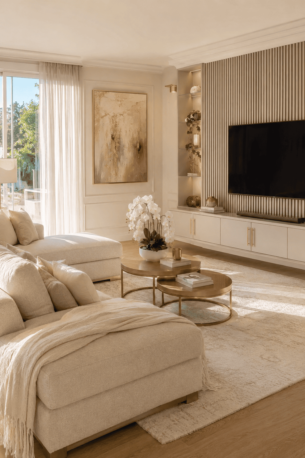 23 Cream and Gold Living Room Ideas for a Soft Luxury Look — inspiration 9 of 23
