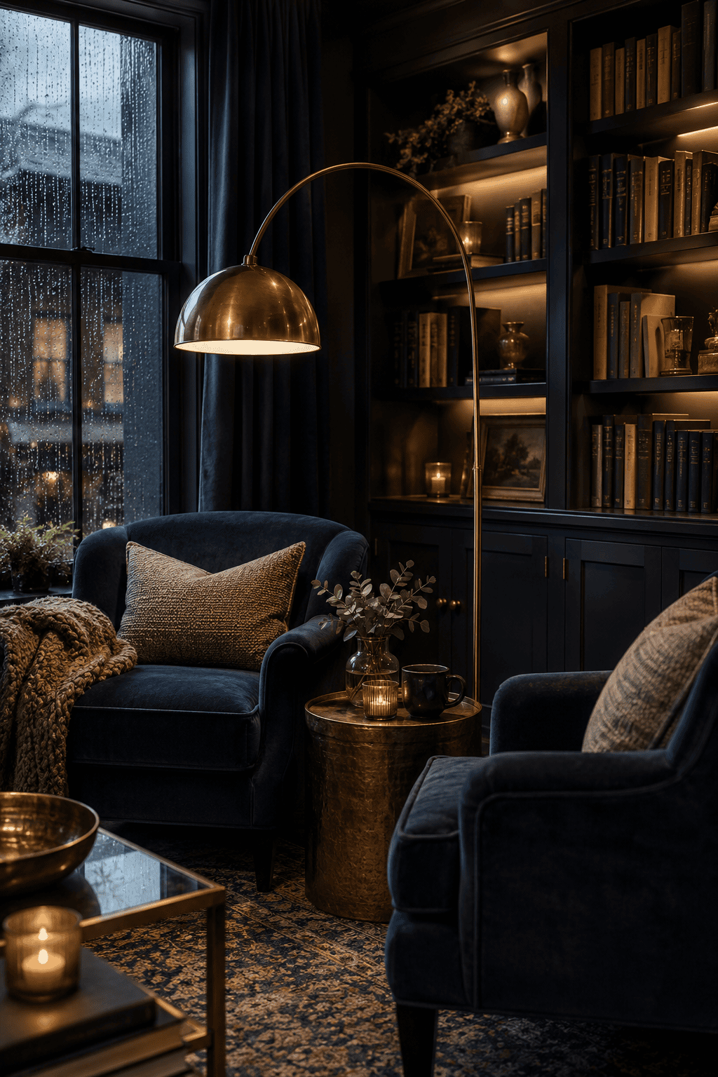 How Navy Blue & Burnished Brass Living Rooms Elevate a Home Beyond Pretty Decor — inspiration 2 of 20
