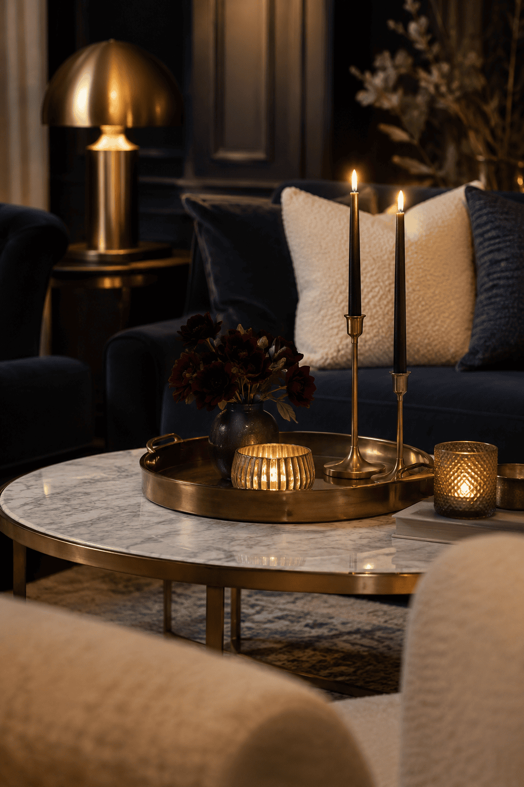How Navy Blue & Burnished Brass Living Rooms Elevate a Home Beyond Pretty Decor — inspiration 16 of 20