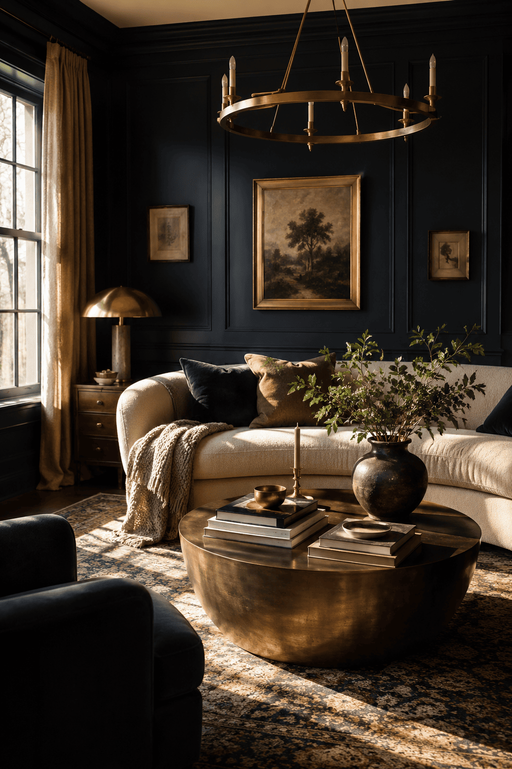 How Navy Blue & Burnished Brass Living Rooms Elevate a Home Beyond Pretty Decor — inspiration 17 of 20