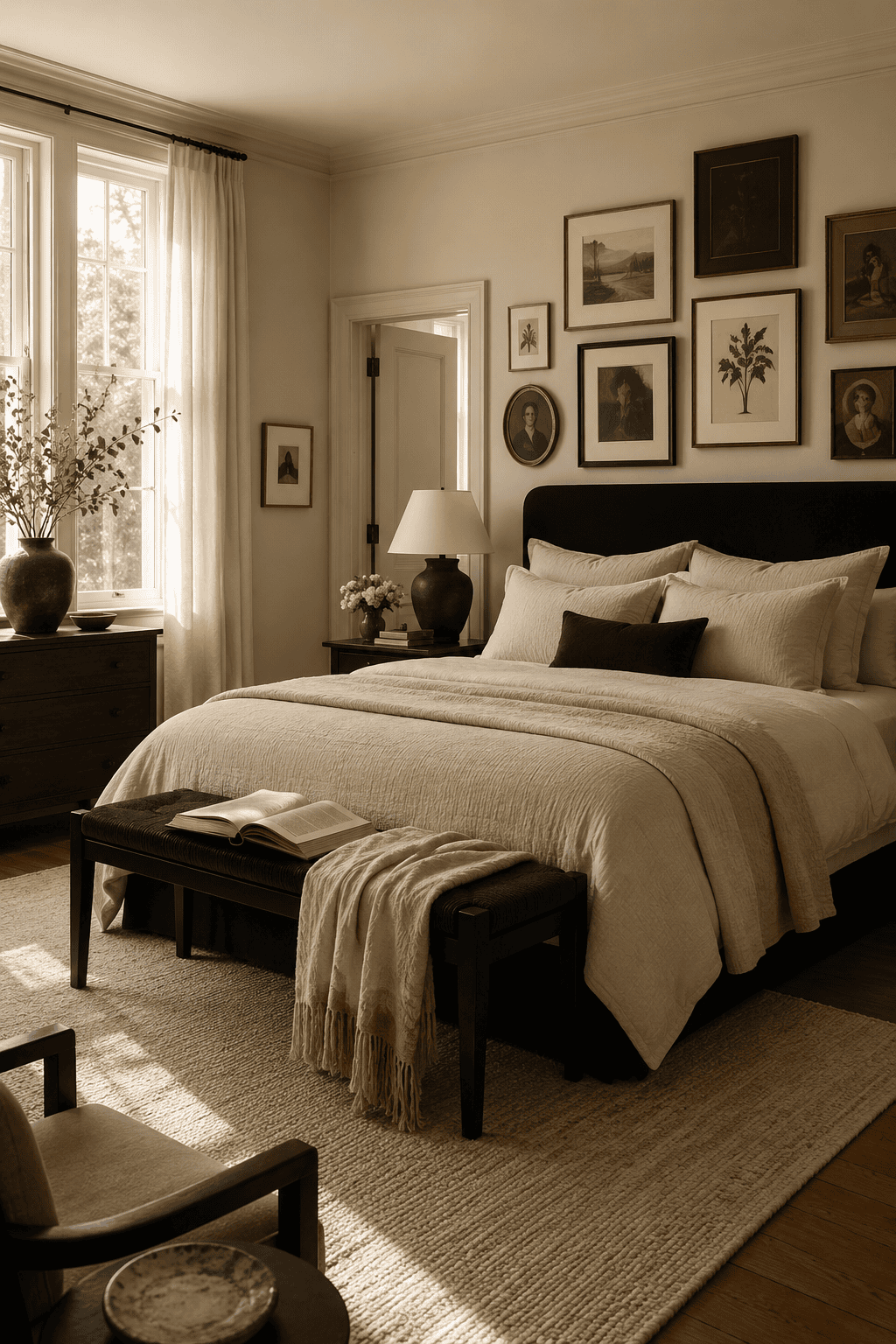 How to Style Black & Cream Bedroom So the Room Feels Collected, Not Copied — inspiration 9 of 13