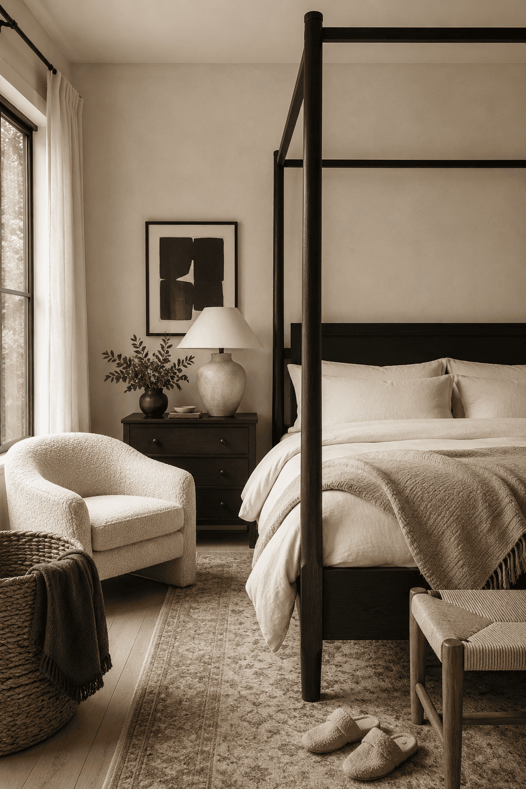 How to Style Black & Cream Bedroom So the Room Feels Collected, Not Copied — inspiration 11 of 13