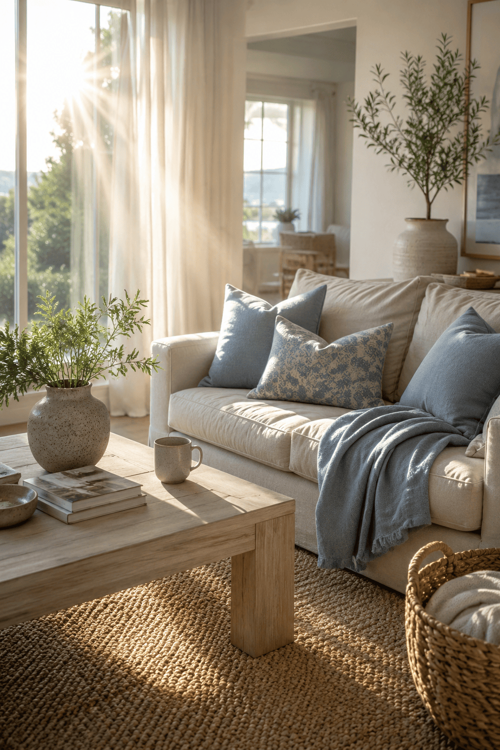 Blue and Beige Living Rooms for the Woman Who Is Ready for a Space That Finally Feels Intentional — inspiration 1 of 16
