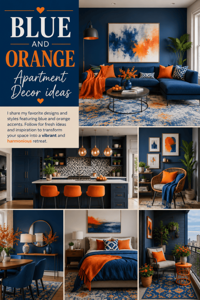 25 Blue and Orange Apartment Decor Trends You’ll Love
