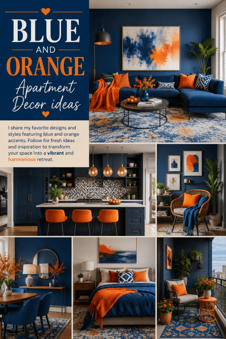 25 Blue and Orange Apartment Decor Trends You’ll Love