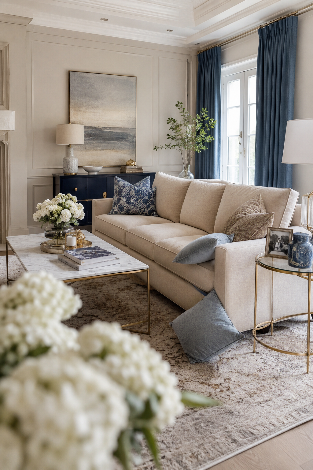 Blue and Beige Living Rooms for the Woman Who Is Ready for a Space That Finally Feels Intentional — inspiration 4 of 16