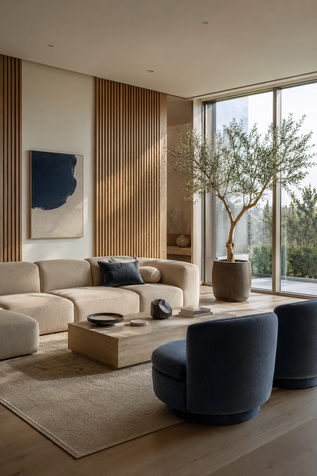 Blue and Beige Living Rooms for the Woman Who Is Ready for a Space That Finally Feels Intentional — inspiration 12 of 16