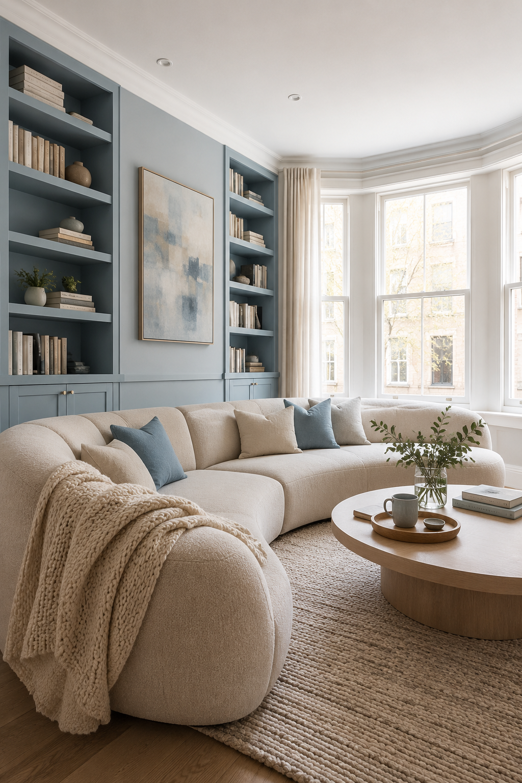 Blue and Beige Living Rooms for the Woman Who Is Ready for a Space That Finally Feels Intentional — inspiration 10 of 16