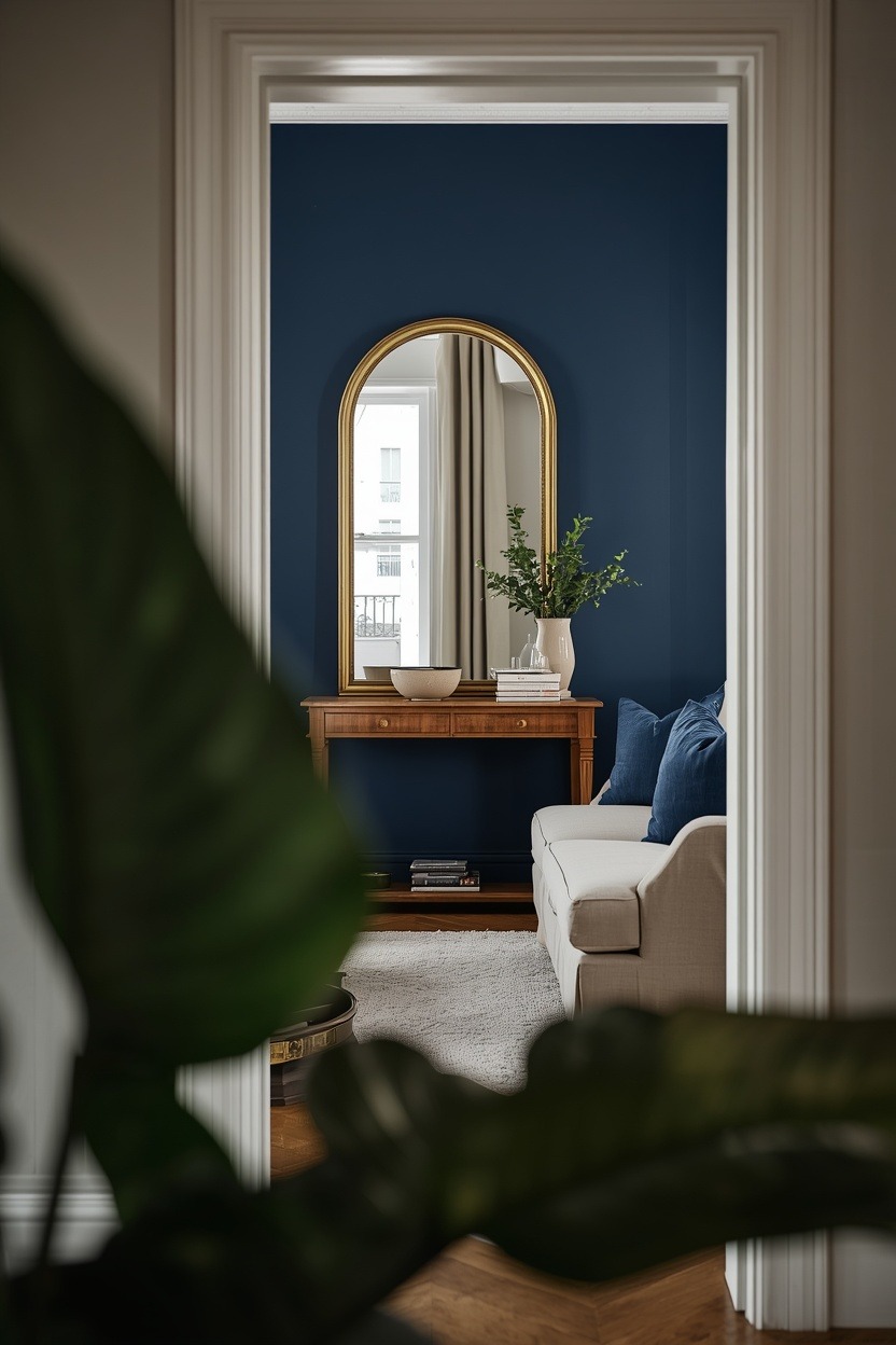 Navy Blue & Burnished Brass Living Rooms Ideas for the Woman Who Wants Every Corner to Look Consi… — inspiration 4 of 17