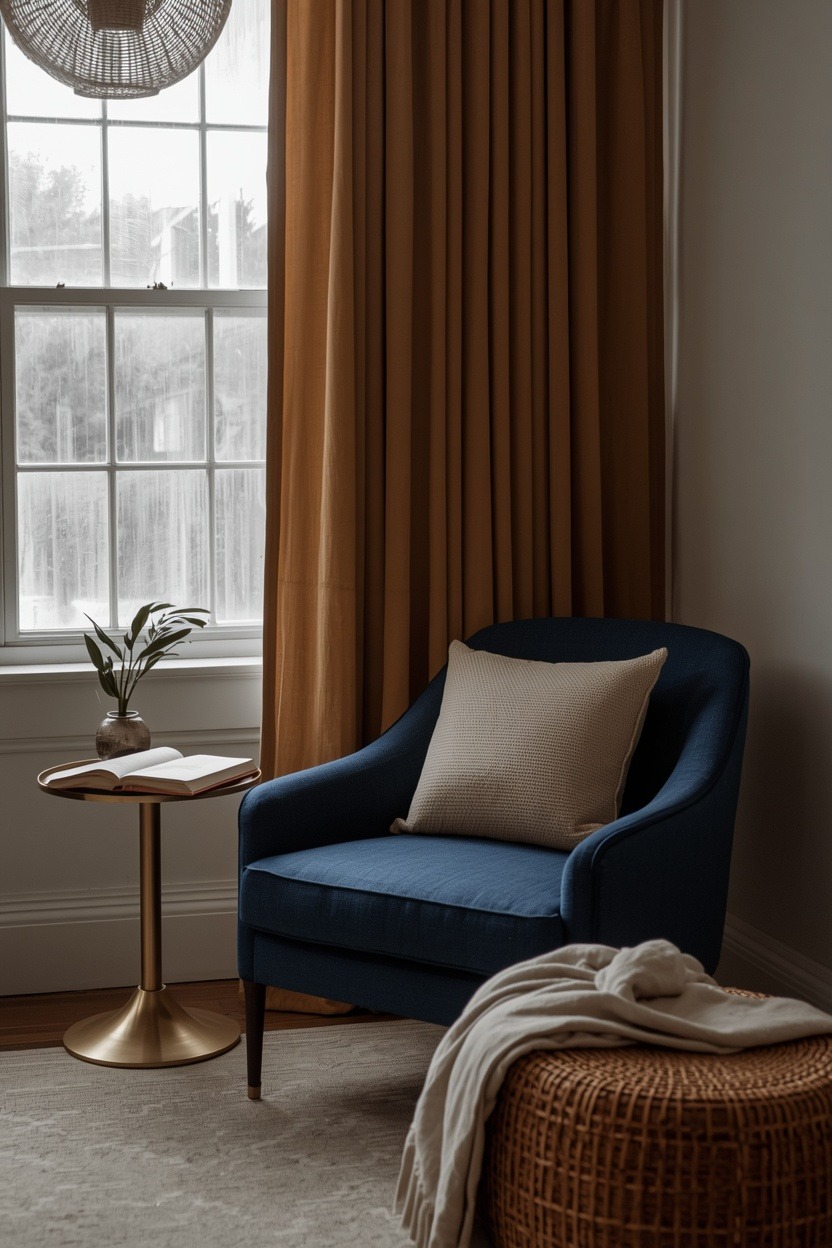 Navy Blue & Burnished Brass Living Rooms Ideas for the Woman Who Wants Every Corner to Look Cons… — inspiration 13 of 17