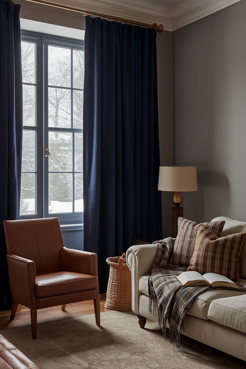 Navy Blue & Burnished Brass Living Rooms Ideas for the Woman Who Wants Every Corner to Look Consi… — inspiration 7 of 17