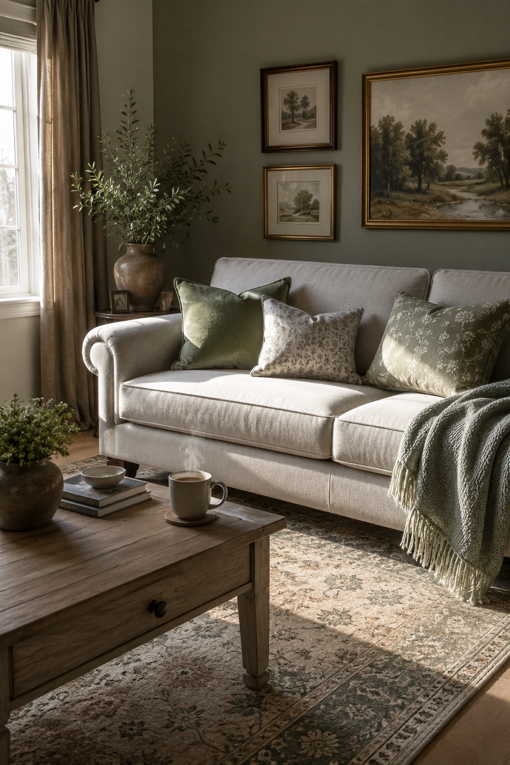 How to Make Gray and Green Living Rooms Feel Personal, Polished, and Easy to Live With — inspiration 1 of 15