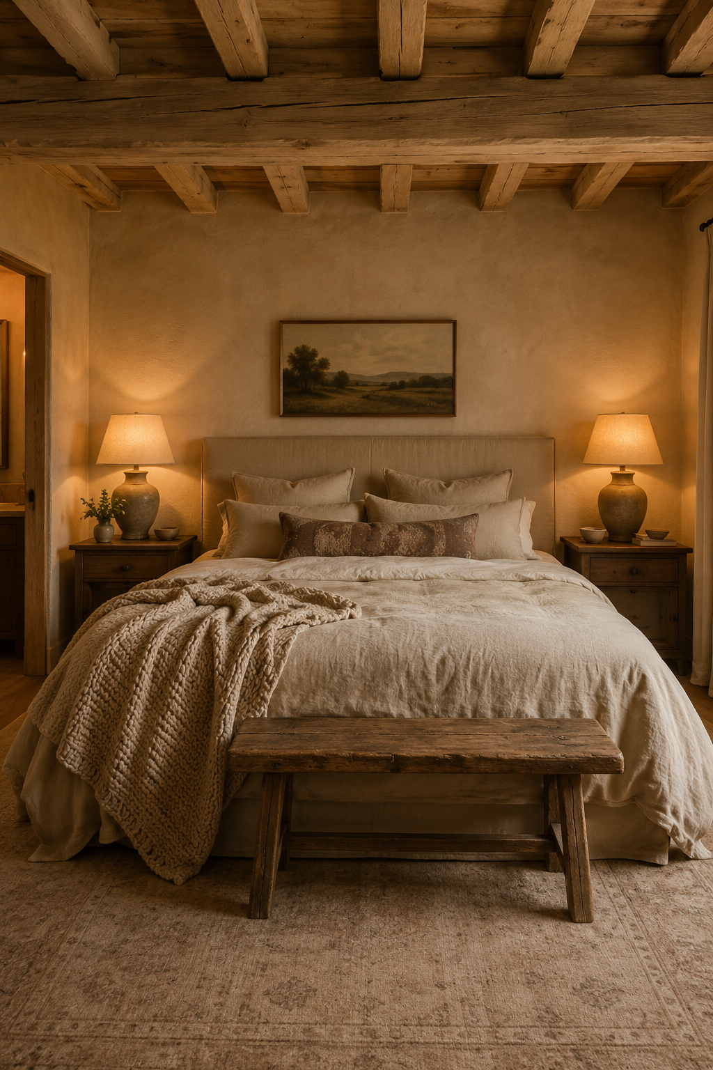 Warm Neutral Bedroom Ideas with Soft Linen and Calm Lighting — inspiration 3 of 19