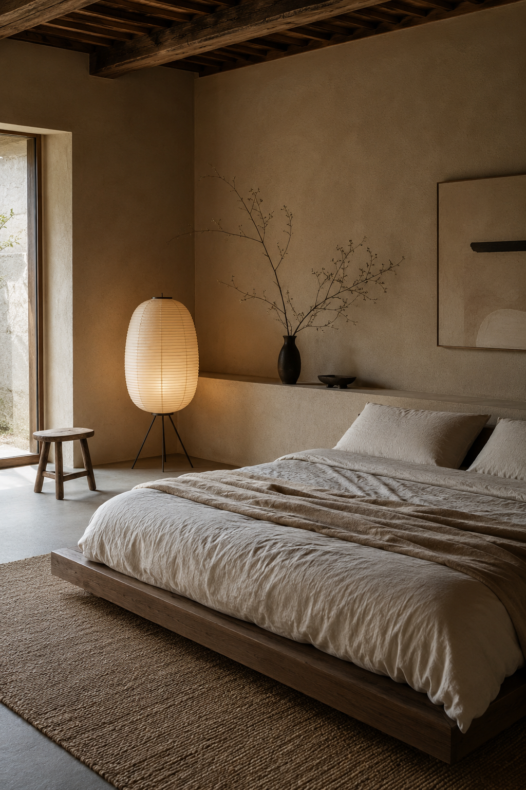 Warm Neutral Bedroom Ideas with Soft Linen and Calm Lighting — inspiration 7 of 19
