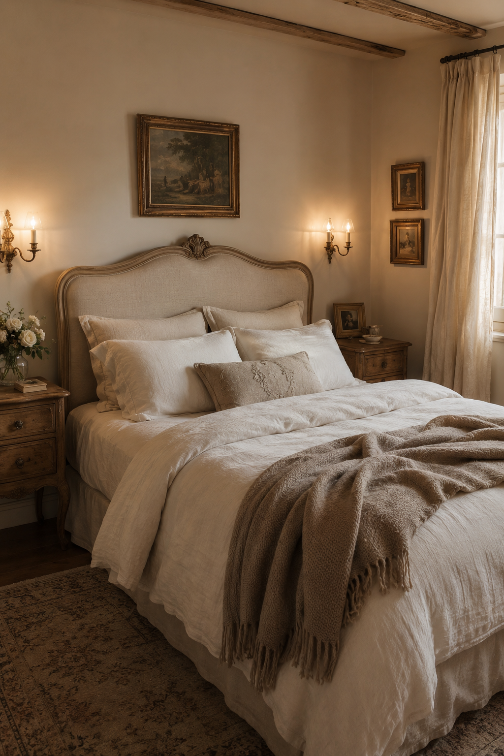 Warm Neutral Bedroom Ideas with Soft Linen and Calm Lighting — inspiration 10 of 19