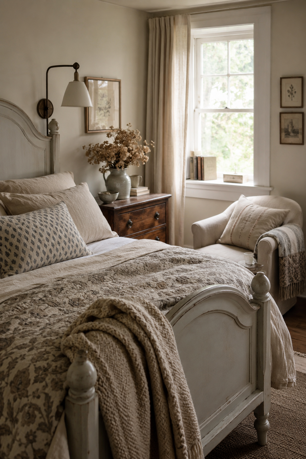 Warm Neutral Bedroom Ideas with Soft Linen and Calm Lighting — inspiration 14 of 19