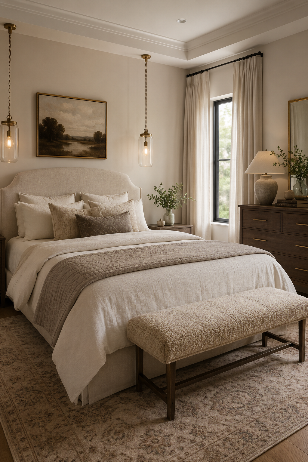 Warm Neutral Bedroom Ideas with Soft Linen and Calm Lighting — inspiration 16 of 19