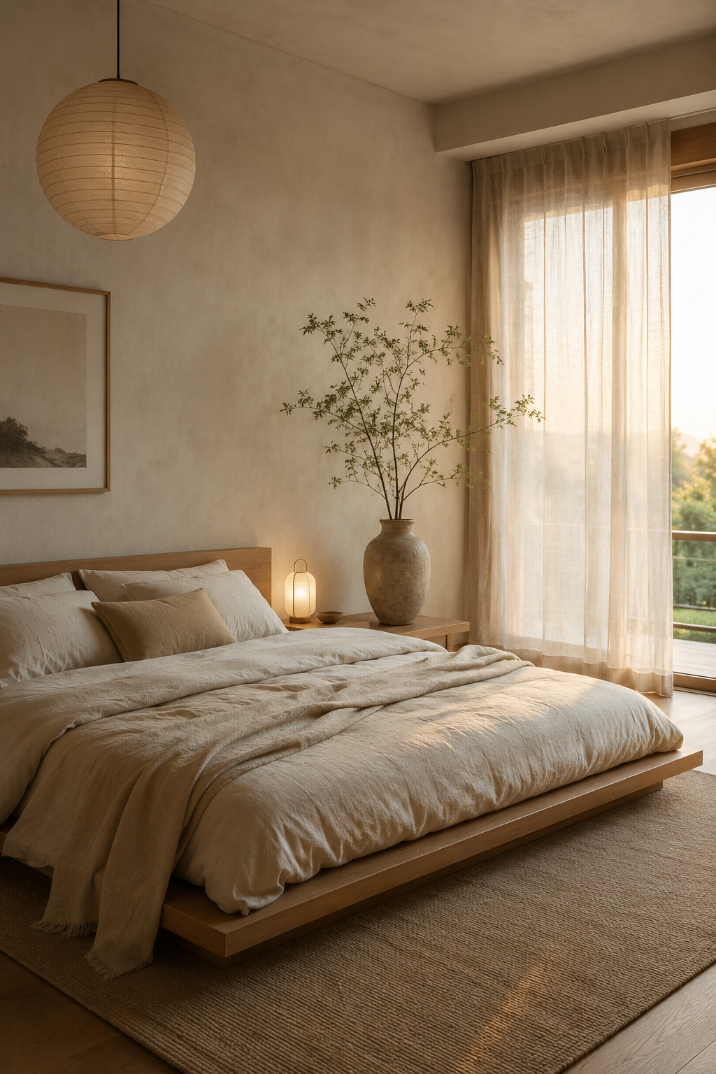 Warm Neutral Bedroom Ideas with Soft Linen and Calm Lighting — inspiration 17 of 19