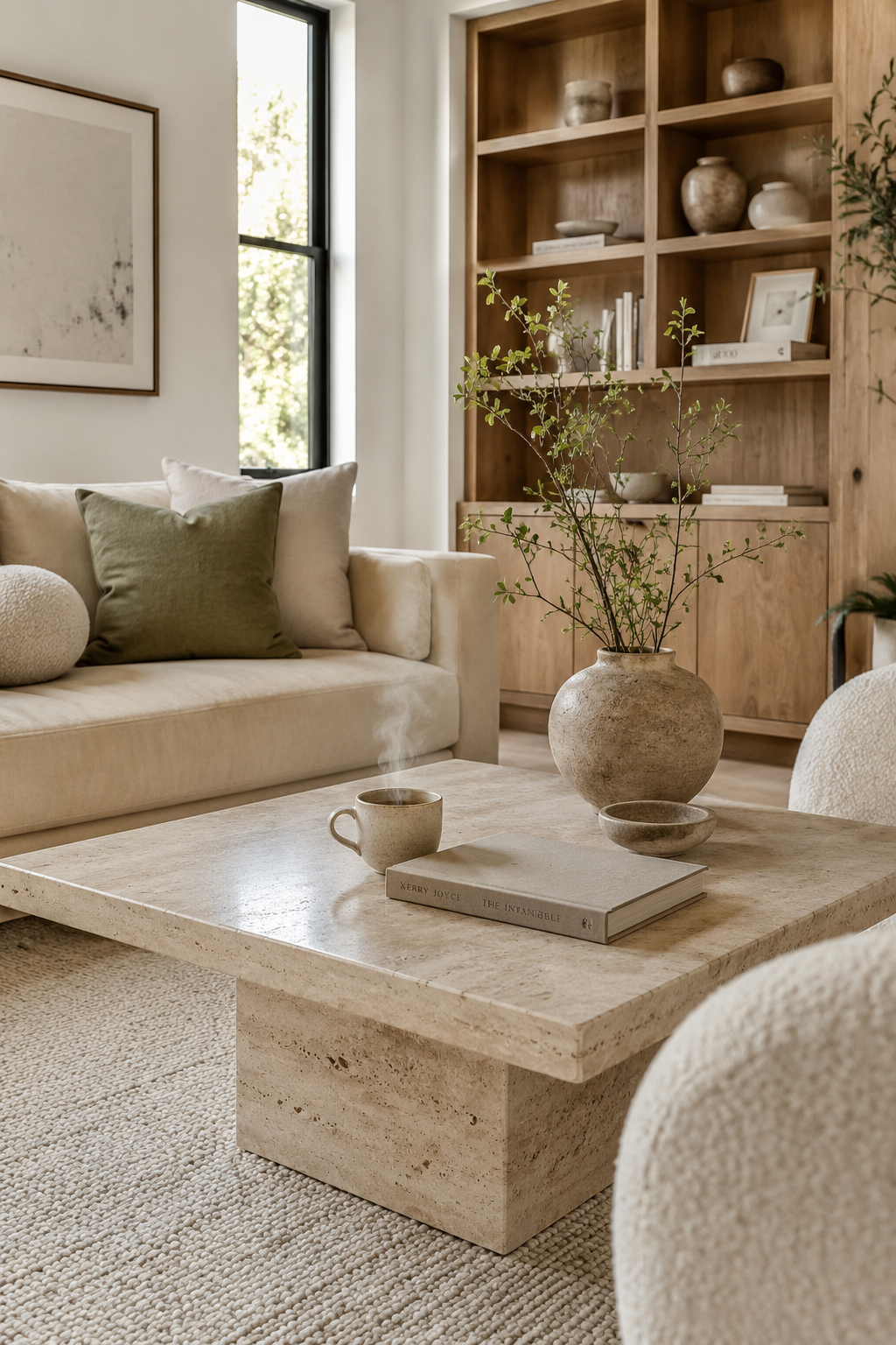Travertine Coffee Table Living Room Ideas with a Cozy Luxury Feel — inspiration 3 of 10