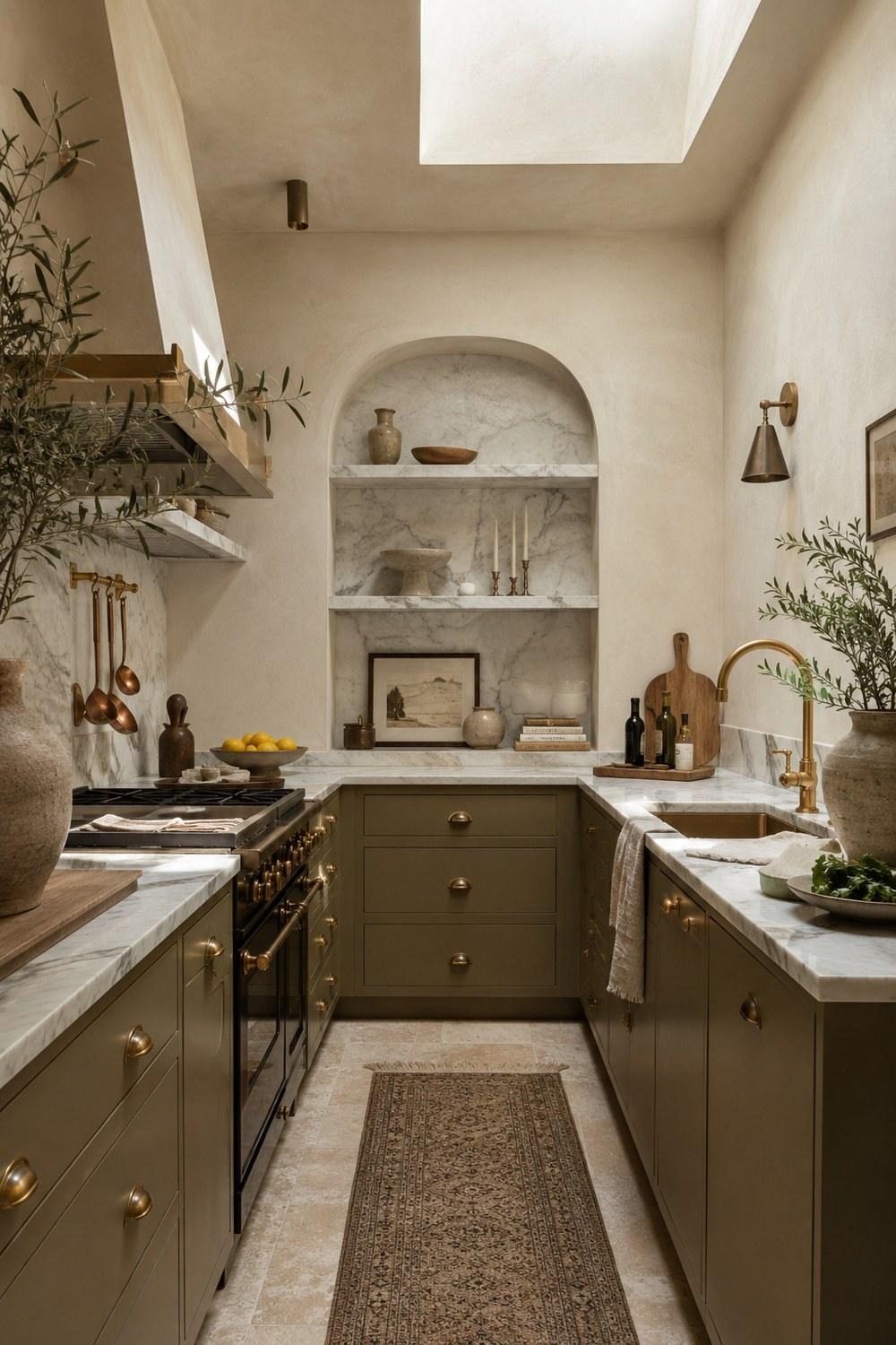 32 Small Luxury Kitchen Ideas with Marble Shelves and Soft Light — inspiration 5 of 32