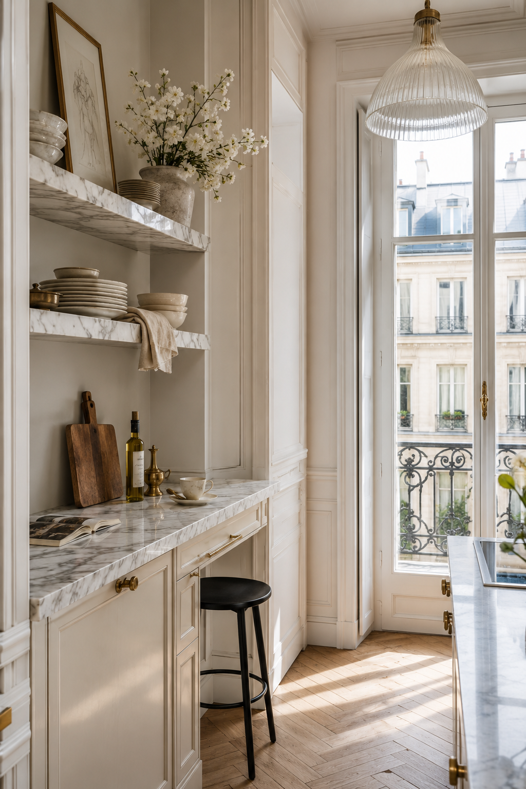 32 Small Luxury Kitchen Ideas with Marble Shelves and Soft Light — inspiration 17 of 32