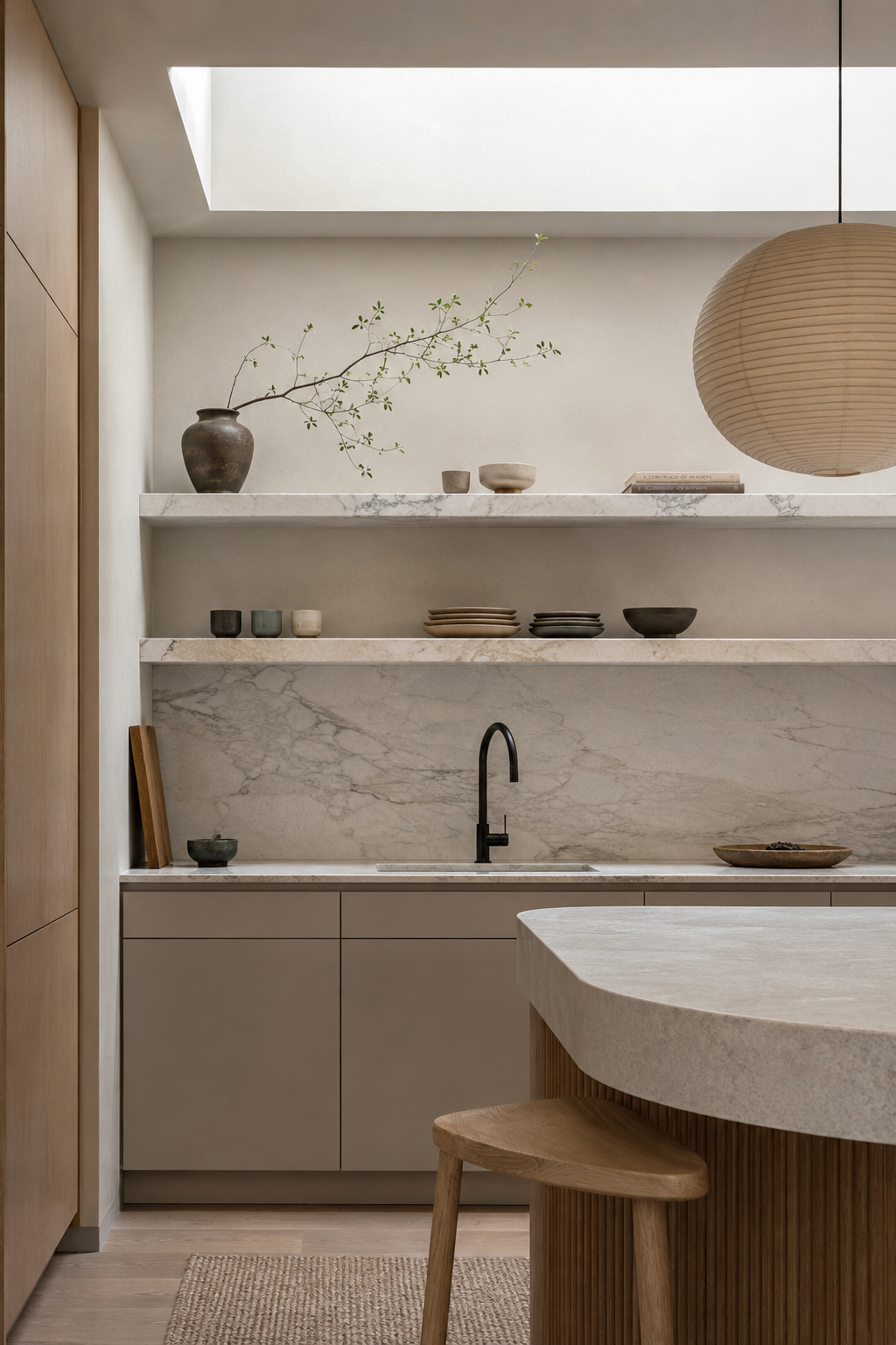 32 Small Luxury Kitchen Ideas with Marble Shelves and Soft Light — inspiration 20 of 32