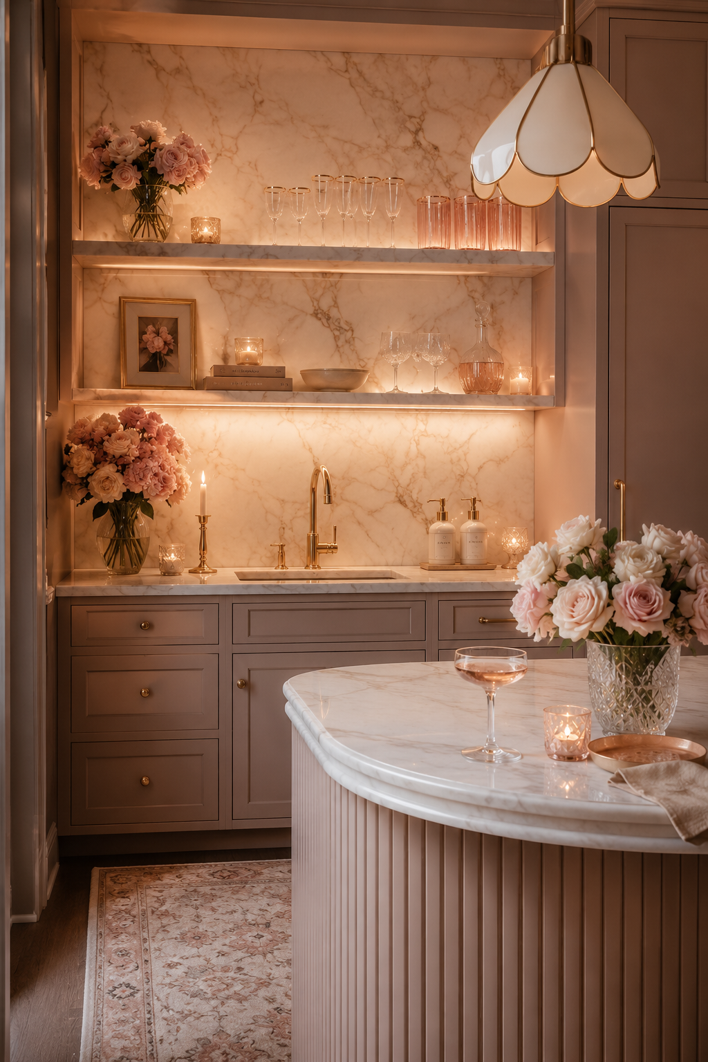32 Small Luxury Kitchen Ideas with Marble Shelves and Soft Light — inspiration 21 of 32