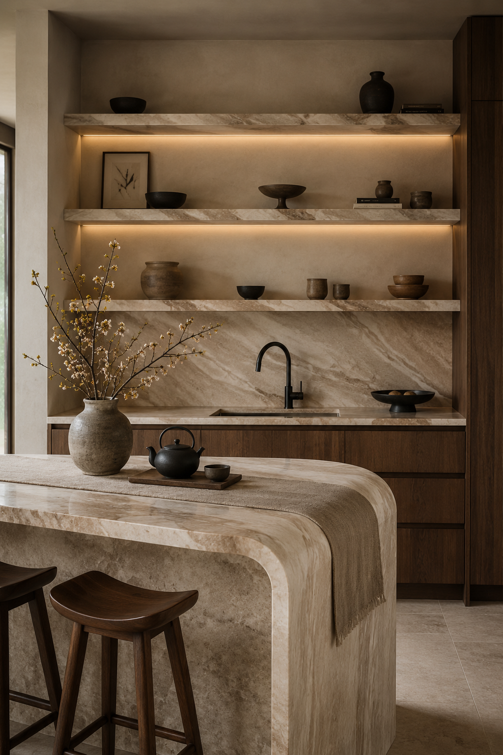 32 Small Luxury Kitchen Ideas with Marble Shelves and Soft Light — inspiration 28 of 32