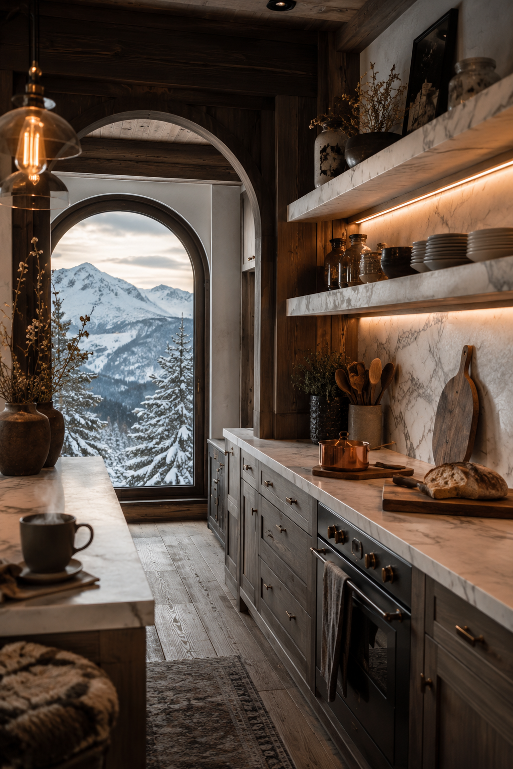 32 Small Luxury Kitchen Ideas with Marble Shelves and Soft Light — inspiration 30 of 32