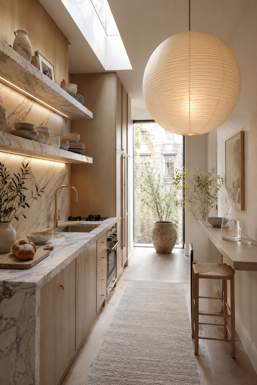 32 Small Luxury Kitchen Ideas with Marble Shelves and Soft Light — inspiration 26 of 32