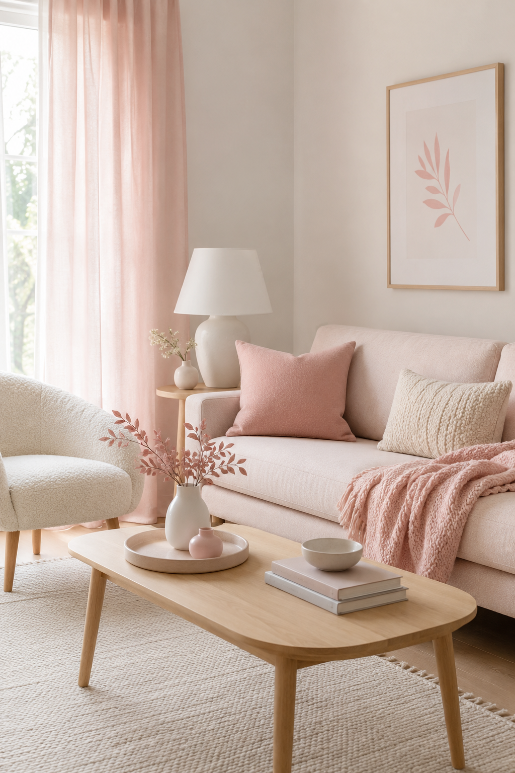 24 Pink Living Room Design Ideas for Women Who Love a Soft and Stylish Home — inspiration 6 of 24
