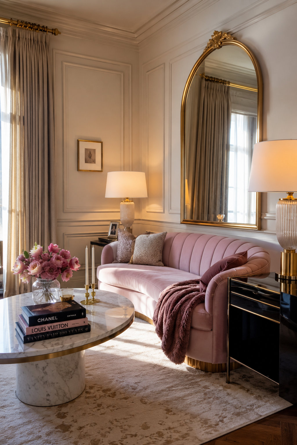 24 Pink Living Room Design Ideas for Women Who Love a Soft and Stylish Home — inspiration 17 of 24