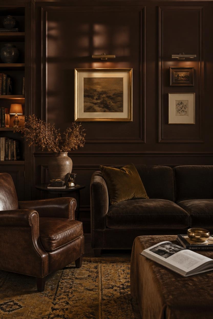 How Brown and Gold Living Rooms Create a Confident Home for Women — inspiration 3 of 15