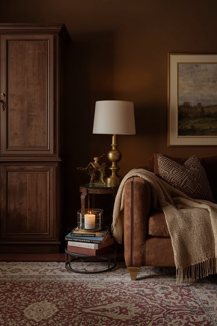 How Brown and Gold Living Rooms Create a Confident Home for Women — inspiration 9 of 15
