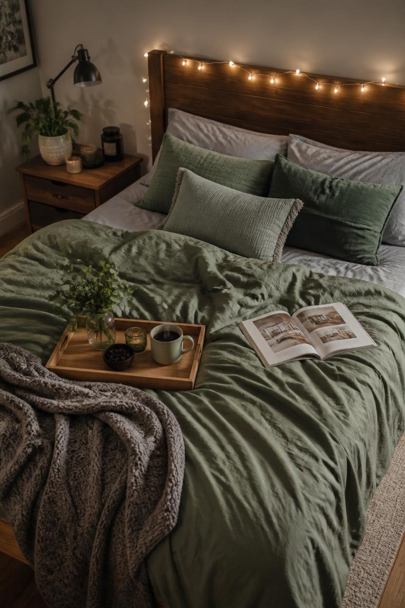 When Gray and Green Bedrooms Start Making the Whole Room Feel Finished — inspiration 5 of 17