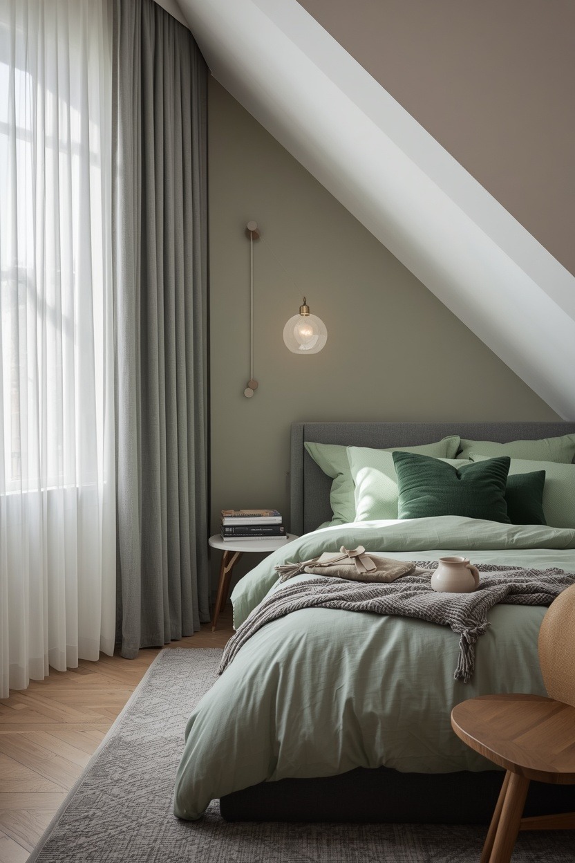 When Gray and Green Bedrooms Start Making the Whole Room Feel Finished — inspiration 7 of 17