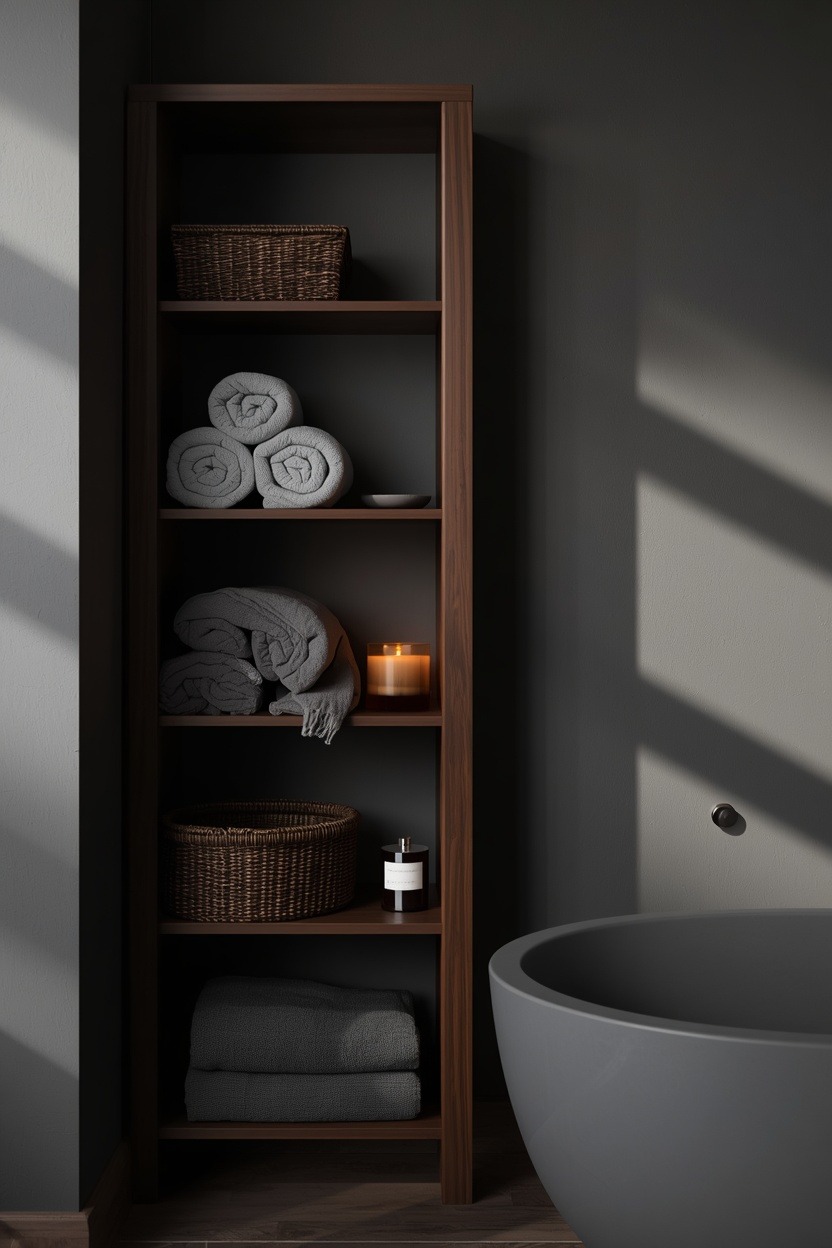 Slate Gray & Dark Walnut 20 Bathroom Ideas for a Finished Bathroom Look — inspiration 5 of 21