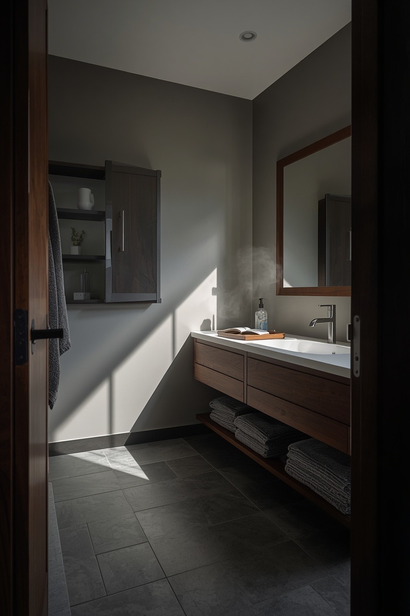 Slate Gray & Dark Walnut 20 Bathroom Ideas for a Finished Bathroom Look — inspiration 21 of 21
