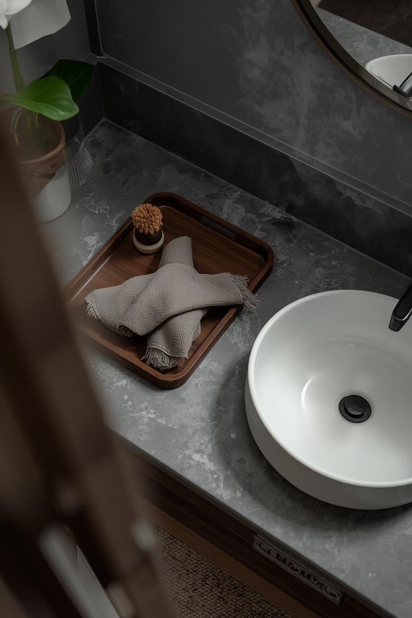 Slate Gray & Dark Walnut 20 Bathroom Ideas for a Finished Bathroom Look — inspiration 20 of 21