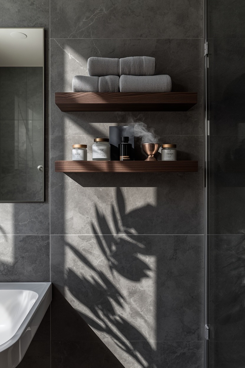 Slate Gray & Dark Walnut 20 Bathroom Ideas for a Finished Bathroom Look — inspiration 11 of 21